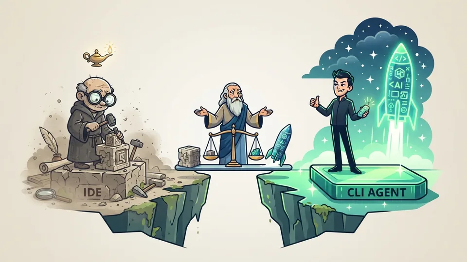 Those using CLI Agents have started to look down on those using IDEs